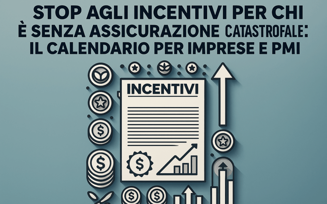 Stop agli incentivi per chi è senza assicurazione catastrofale: il calendario per imprese e PMI